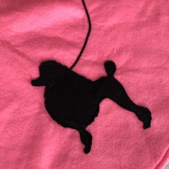 Vtg Handmade Halloween Pink and Black Poodle Skirt - Picture 3 of 11